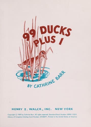 Cover of 99 ducks plus 1