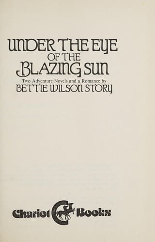 Cover of Under the eye of the blazing sun