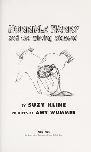 Cover of Horrible Harry and the missing diamond