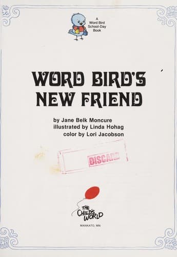 Cover of Word Bird's new friend