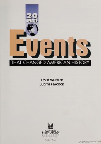 Cover of Events that changed American history