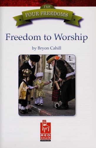Cover of Freedom to worship