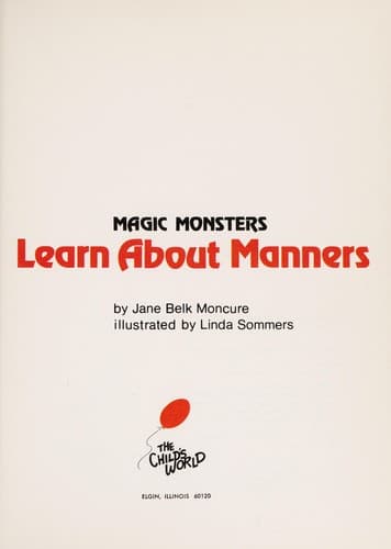 Cover of Magic monsters learn about manners