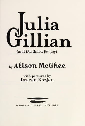 Cover of Julia Gillian (and the quest for joy)