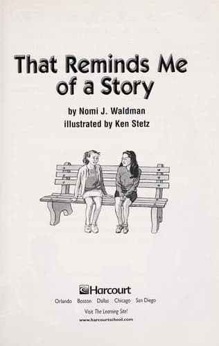 Cover of That reminds me of a story