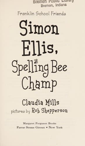 Cover of Simon Ellis, spelling bee champ