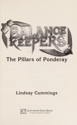 Cover of The pillars of Ponderay