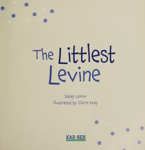 Cover of The littlest Levine