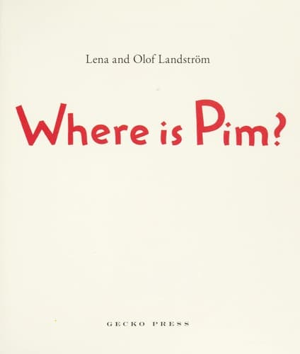Cover of Where is Pim?