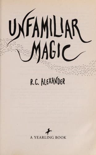 Cover of Unfamiliar magic