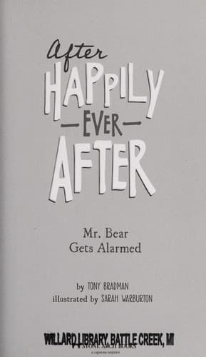 Cover of Mr. Bear gets alarmed