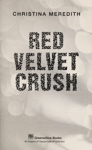 Cover of Red velvet crush