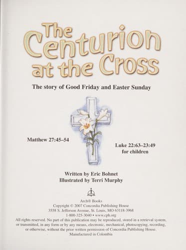 Cover of The centurion at the cross
