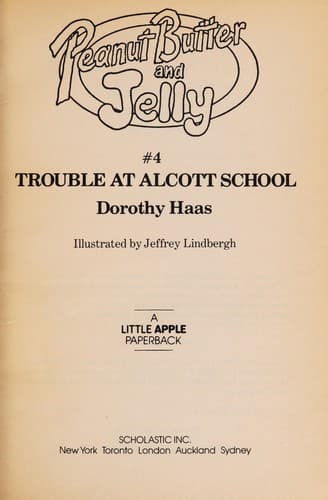 Cover of Trouble at Alcott school