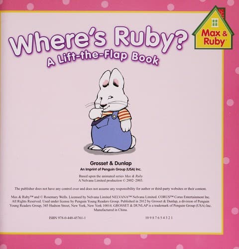 Cover of Where's Ruby?