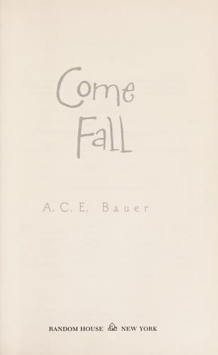 Cover of Come fall