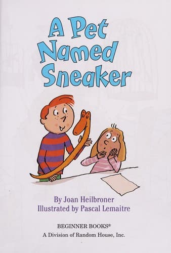 Cover of A pet named Sneaker