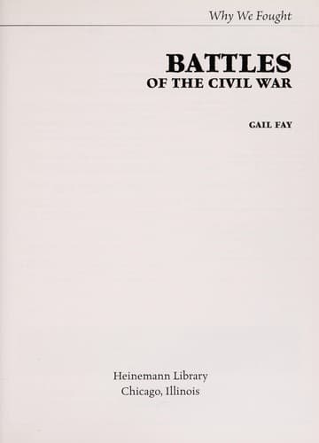 Cover of Battles of the Civil War