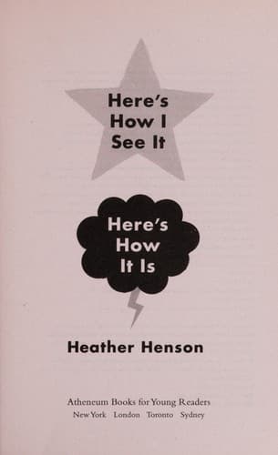 Cover of Here's how I see it