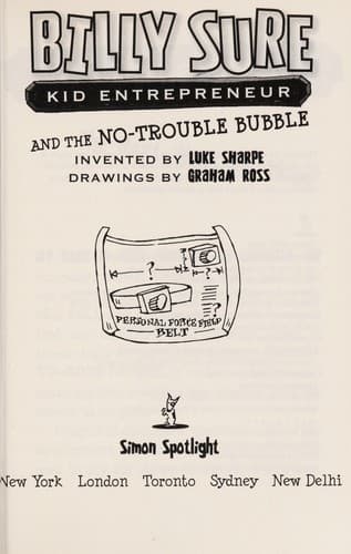 Cover of Billy sure, kid entrepreneur and the no-trouble bubble