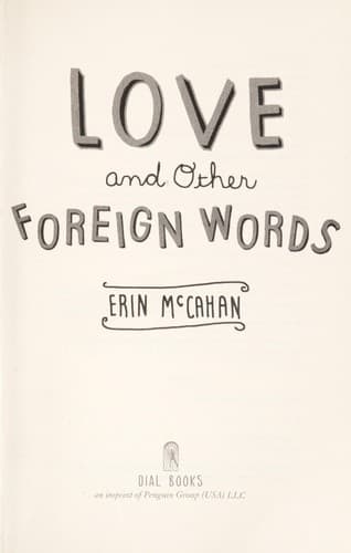 Cover of Love and other foreign words