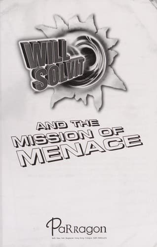 Cover of Will Solvit and the mission of menace