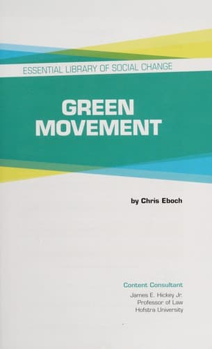 Cover of Green movement