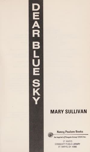 Cover of Dear Blue Sky