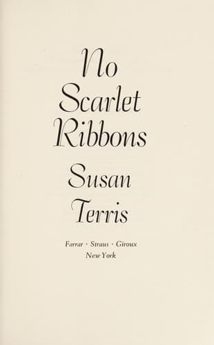 Cover of No scarlet ribbons