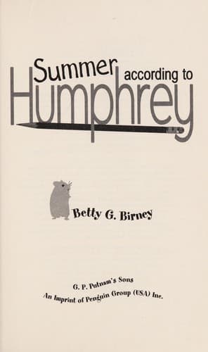 Cover of Summer according to Humphrey