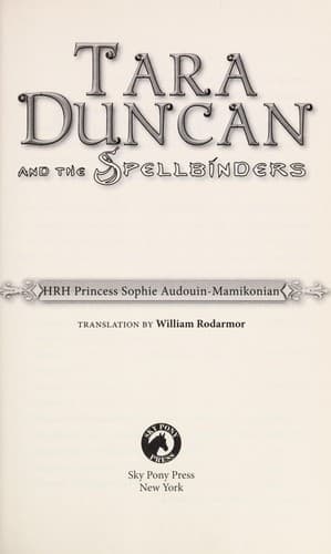 Cover of Tara Duncan and the spellbinders