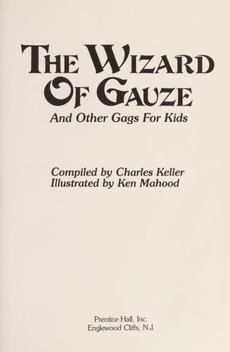Cover of The Wizard of Gauze and other gags for kids