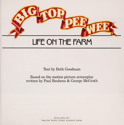 Cover of Big Top Pee-Wee