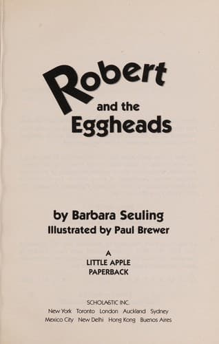 Cover of Robert and the Eggheads