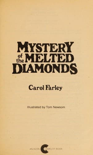 Cover of Mystery of the melted diamonds