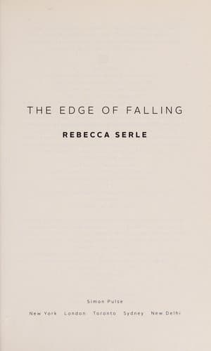 Cover of The edge of falling