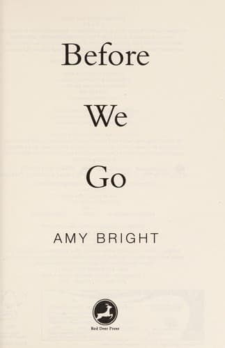 Cover of Before we go