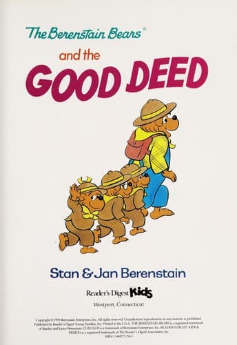 Cover of The Berenstain Bears and the good deed