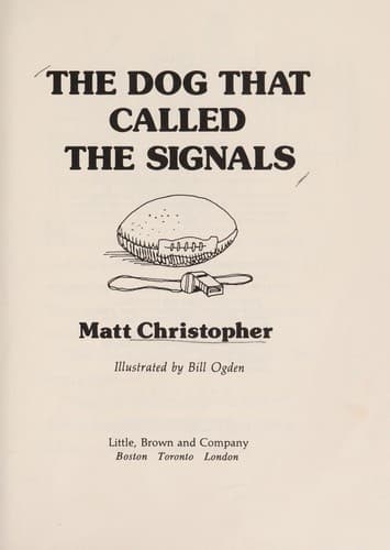 Cover of The dog that called the signals