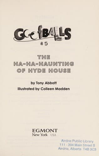 Cover of The ha-ha-haunting of Hyde House