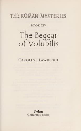 Cover of The beggar of Volubilis