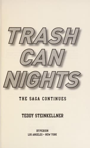 Cover of Trash can nights