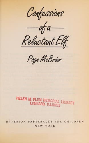 Cover of Confessions of a reluctant elf