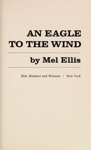Cover of An eagle to the wind