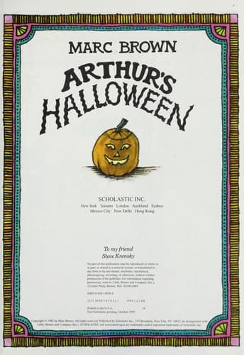 Cover of Arthur's Halloween