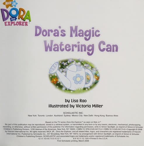 Cover of Dora's magic watering can