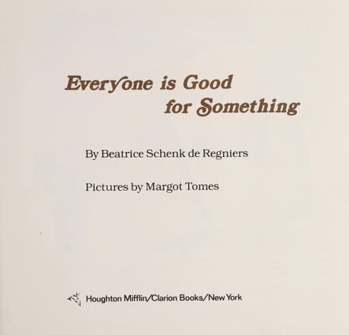 Cover of Everyone is good for something