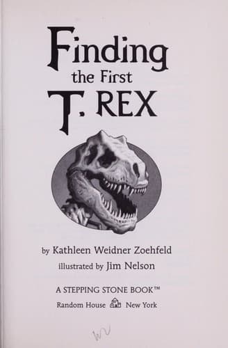 Cover of Finding the first T. Rex