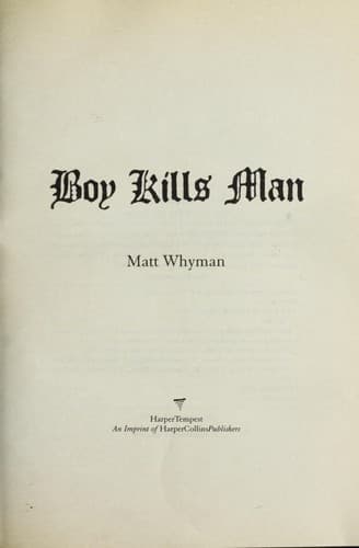 Cover of Boy kills man