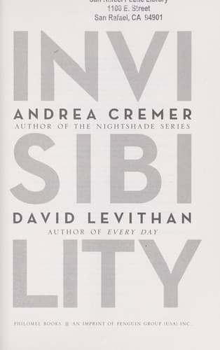 Cover of Invisibility